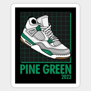 AJ 4 Retro Pine Green Sneaker Magnet